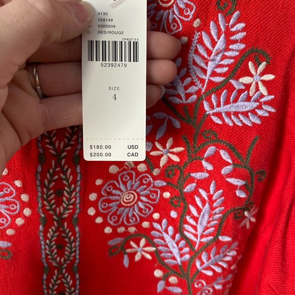 Anthropologie Red Dress - Picture 3 of 6